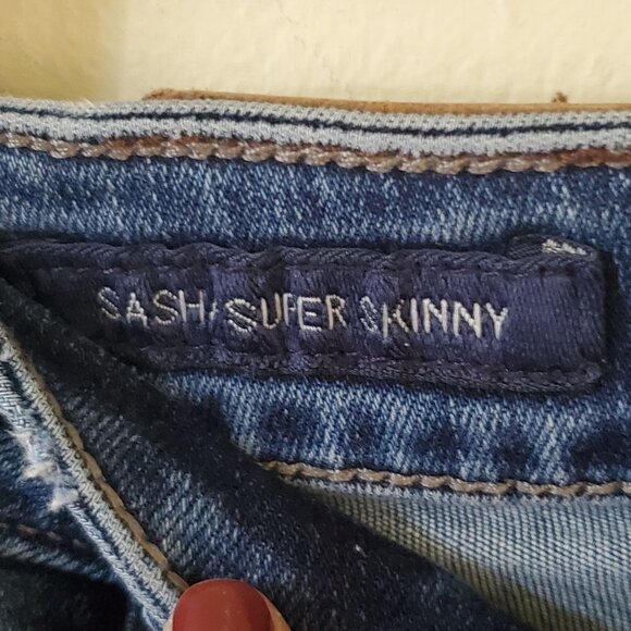 Lucky Brand Sasha Super Skinny Mid Wash Mid Rise Jeans Size 4/27 - Picture 5 of 7